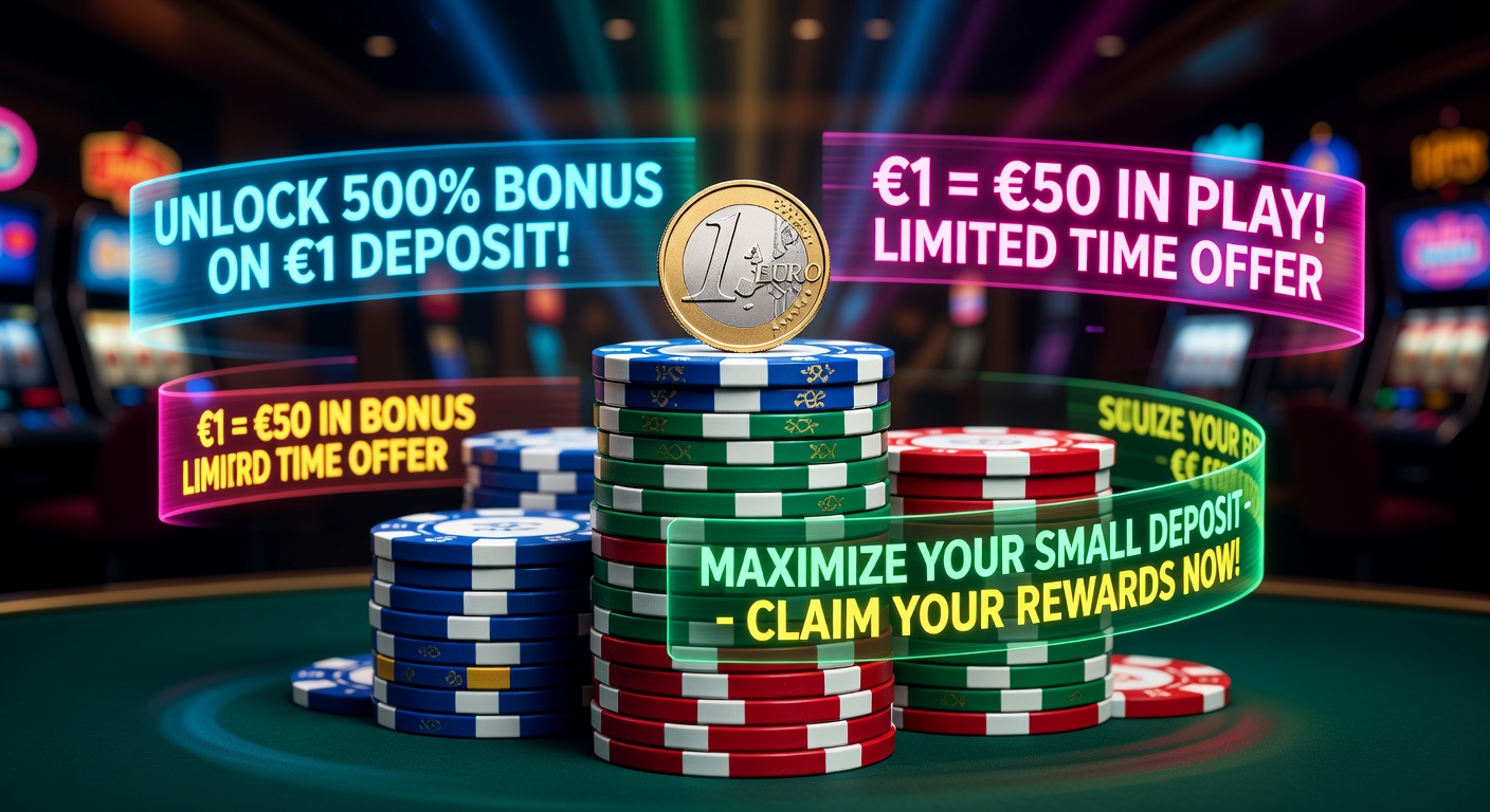 Bonus e promozioni con versamento minimo - casinò non aams deposito 1 euro